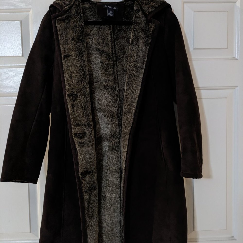Ann Taylor Brown Long Coat